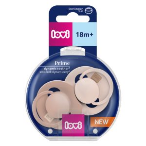 LOVI Dinamikus szilikon cumi PRIME 18hó 2db Nude/Blush